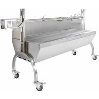 KUKoo 10651 Hog Roaster 90Kg Motor With Windshield - Silver