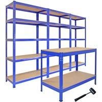 Monster Racking Monster Racking 3 T-rax Storage Shelving Units & 120Cm Q-rax Workbench