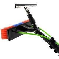 Window Cleaning Pole 20ft Water Fed Glass Telescopic Extendable Brush Extension