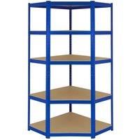 Monster Racking T-rax Corner Storage Shelf Unit Blue 90Cm Wide, Blue