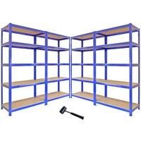 Boltless Metal Shelving Rack Warehouse Shed Garage Storage Shelves Unit 5 Tier