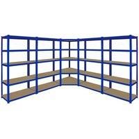 Monster Racking Monster Racking T-rax Corner Shelving Unit & 4X 90Cm Garage Storage Bays Blue