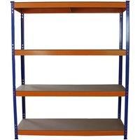 Monster Racking S-RAX 5 x Metal Shelving Heavy Duty Racking Units, 265kg/Shelf, 150cm x 50cm x 180cm