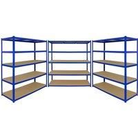 T-Rax storage shelf garage shelf workshop shelf basement shelf 160 cm wide blue