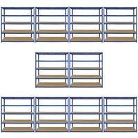 T-Rax storage shelf garage shelf workshop shelf basement shelf 160 cm wide blue