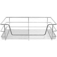 Pull out Wire Basket H22cm /Kitchen Bedroom/ Drawer Wardrobe 300 400 500 600mm
