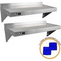 2 X KUKoo Stainless Steel Shelves 1000Mm X 300Mm