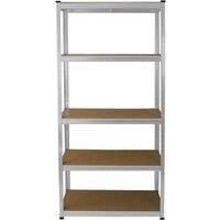 E-rax Shelving cabinet - 90x40x180 cm - Silver - 100% boltless - Load capacity: