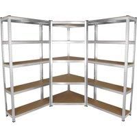 Monster Racking Galwix 90Cm Racking Bundle Corner Shelving And 2 Garage Racking Bays