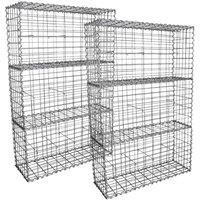 Gabion Baskets Garden Mesh Outdoor Patio Cages Wire Stone Wall Planter Border
