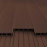 Composite Decking Boards Edging Wood Plastic Fixings Pack  / 5 SQM Conker Brown