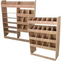 2 x Vauxhall Vivaro SWB Van Racking PlyTool Storage Rack Ply Shelving Unit