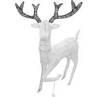 Outdoor Christmas Reindeer Light Up Decoration White LED Stag Garden 120cm Large