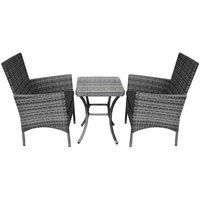 Jardi Rattan Bistro Set Grey