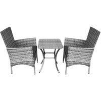 Jardi Rattan Bistro Set Light Grey