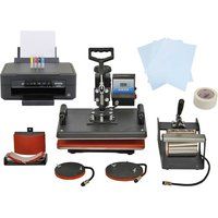 Heat Press 5 in 1 Combo Printer Sublimation T-Shirt Mug Transfer Machine