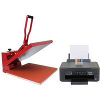 Large Clam Heat Press Flat Transfer Machine 50cm & Printer Custom