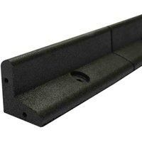 Monster Shop Flexible Lawn Edging Black 1.2M X 10, Black