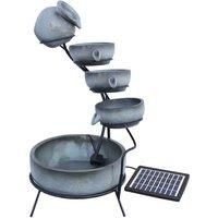 Monstershop 4 Tier Spilling Bowls Water Feature - Grey