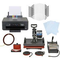 Heat Press Machine 5 in 1 / 10 Blank Face Masks Sublimation /