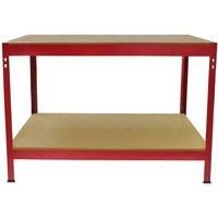 Workbench Garage Table Metal Storage Shelving DIY Tools Heavy Duty Work Bench