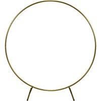Wedding Moongate Gold Silver White Arch Round Frame Flower Balloon Decoration 2m