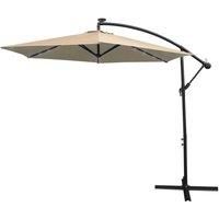 3m Decentralized Garden Umbrella with LED - Beige