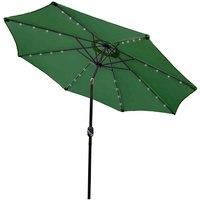 Green 2.7m LED Tilt Parasol