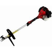 5 in 1 Multi Tool 52cc & Earth Auger Petrol Garden Brush Grass Cutter Chainsaw Hedge Trimmer Strimmer Drill Bit Planting Fence Post Ground Hole Powerful Heavy Duty Tool Kit & Protective Equipment
