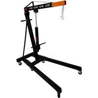 Engine Crane 1 Tonne Ton Hydraulic Handle Folding Hoist Lift Jack Stand Workshop