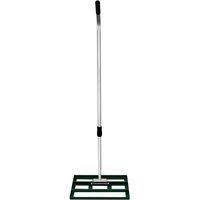 Lawn Leveller 50cm Levelling Rake Lute Steel Green 1.9m Extendable Handle Grass