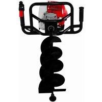 Earth Auger 52cc 3 Bits Fence Post Hole Borer Ground Drill Petrol Spiral Digger