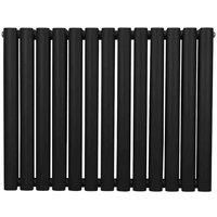 Monster Shop Oval Column Radiator - 600Mm X 780Mm - Black, Black