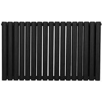 Monstershop Oval Column Radiator - 600Mm X 1020Mm - Black