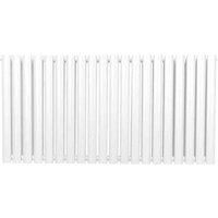 Monster Shop Oval Column Radiator - 600Mm X 1200Mm - White, White