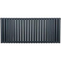 Monster Shop Oval Column Radiator - 600Mm X 1440Mm - Anthracite Grey, Grey