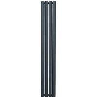 Oval Column Designer Radiator & TRV Chrome Valves Horizontal Vertical 3 Colours