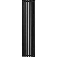 Oval Column Designer Radiator & TRV Chrome Valves Horizontal Vertical 3 Colours