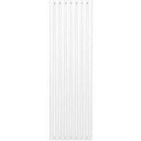 Oval Column Radiator & TRV Chrome Valves Designer Horizontal Vertical 3 Colours
