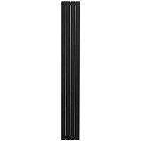 Monster Shop Oval Column Radiator – 1800mm x 240mm – Black