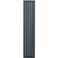 Oval Column Designer Radiator & TRV Chrome Valves Horizontal Vertical 3 Colours