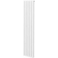 Oval Column Designer Radiator & TRV Chrome Valves Horizontal Vertical 3 Colours