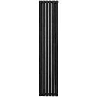 Monster Shop Oval Column Radiator - 1800Mm X 360Mm - Black, Black