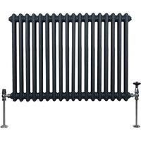 Traditional Horizontal Vertical Radiators 2 & 3 Column Heater Grey White Black
