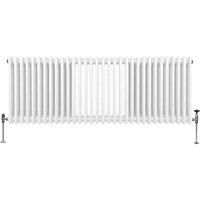 Monster Shop Traditional 3 Column Radiator - 600 X 1462Mm - White, White