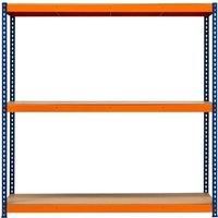Garage Racking S-Rax Shelving Unit 3 Shelf 180cm x 180cm x 60cm Rack Heavy Duty