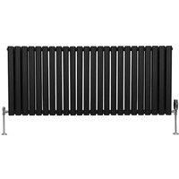 Oval Column Designer Radiator & TRV Chrome Valves Horizontal Vertical 3 Colours
