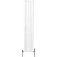 Oval Column Designer Radiator & TRV Chrome Valves Horizontal Vertical 3 Colours