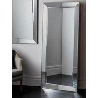 Rina Extra Large Rectangle Leaner Mirror - Silver