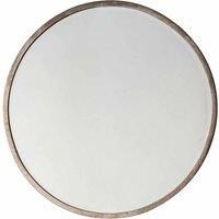 Riley 80cm Medium Round Wall Mirror  Silver